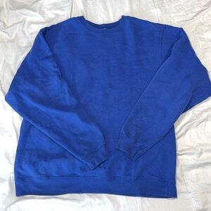 Men's Vibrant Blue Crewneck Sweater